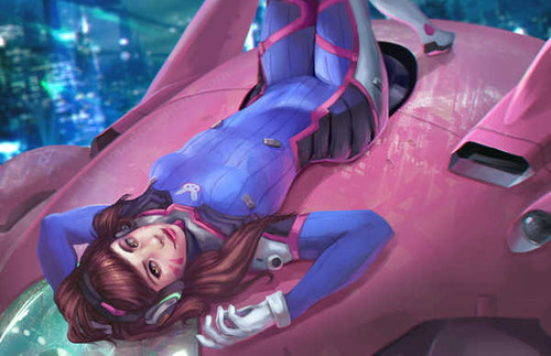 Jual Poster D.Va (Overwatch) Video Game Overwatch 711052APC