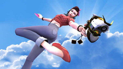 Jual Poster D.Va (Overwatch) Video Game Overwatch 856424APC