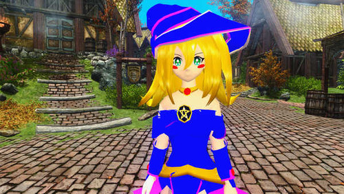 Jual Poster Dark Magician Girl Skyrim Video Game Crossover 744309APC