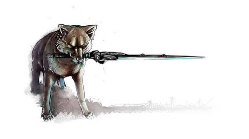 Jual Poster Dark Souls Wolves Painting Art Sif the Great Grey 1ZM0377