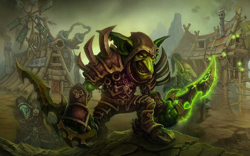 Jual Poster Death Goblin Warrior Warcraft World Of Warcraft 236088APC