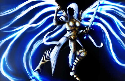 Jual Poster Diablo Angels Auriel Wings Swords Hood headgear 1ZM0437