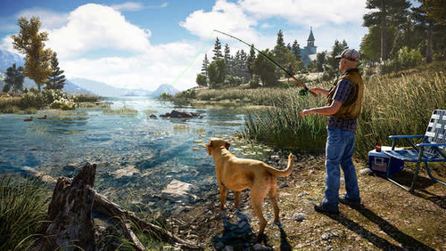 Jual Poster Dogs Men Fishing Rivers Far Cry 5 1ZM0526