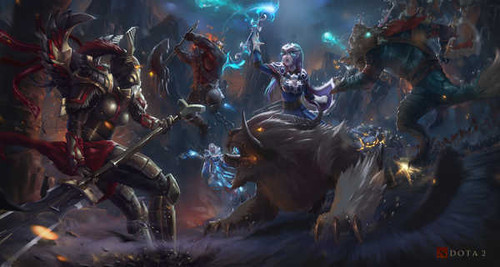 Jual Poster DOTA 2 Battles Magic 1ZM0534