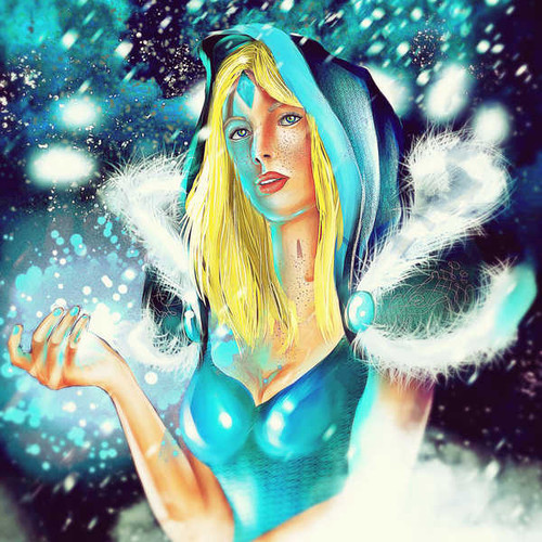 Jual Poster DOTA 2 Crystal Maiden 1ZM0537