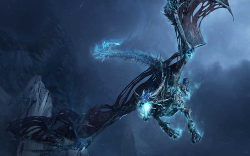 Jual Poster Dragon Fantasy Flying Ice Warcraft World Of Warcraft 105451APC