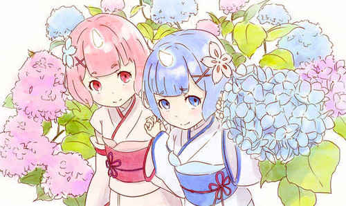 Poster Ram (ReZERO) Rem (ReZERO) Anime ReZERO Starting Life in Another World APC007
