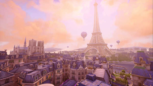 Jual Poster Eiffel Tower Overwatch Video Game Overwatch 994793APC