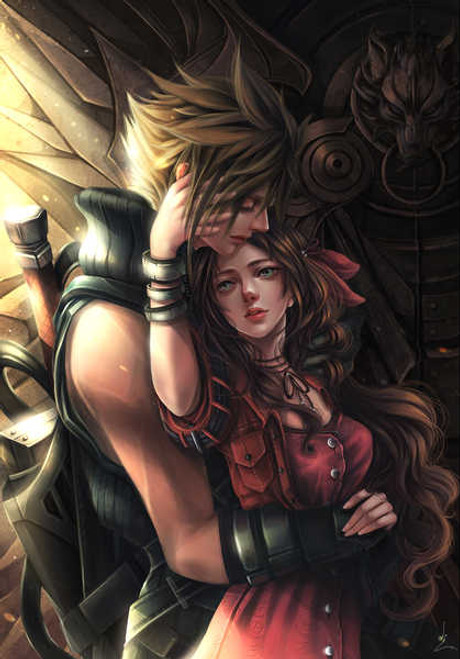Jual Poster Final Fantasy VII Love Couples in love Cloud 1ZM0726 Jual Poster Final Fantasy VII Love Couples in love Cloud 1ZM0726