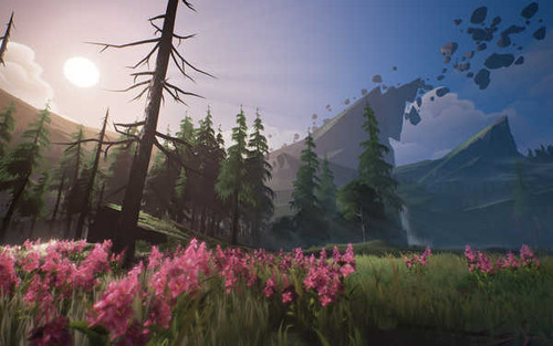 Jual Poster Flower Landscape Tree Video Game Dauntless 868863APC
