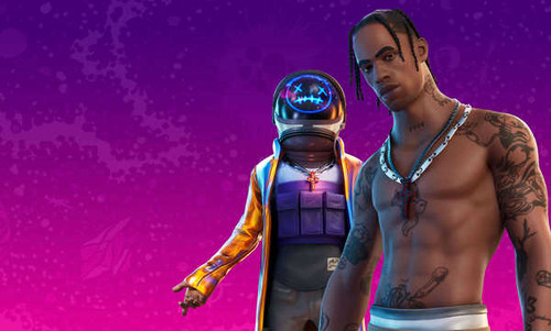 Jual Poster Fortnite Travis Scott Video Game Fortnite 1076581APC