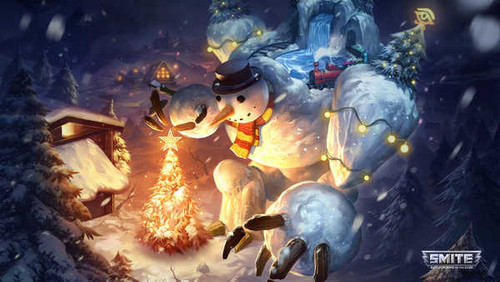Jual Poster Geb (Smite) Snowman Video Game Smite 774719APC