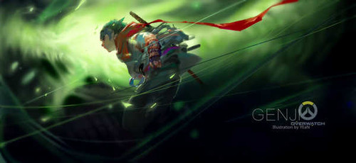 Jual Poster Genji (Overwatch) Video Game Overwatch 1007593APC
