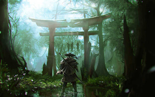 Jual Poster Ghost of Tsushima Video Game Ghost of Tsushima 1083585APC