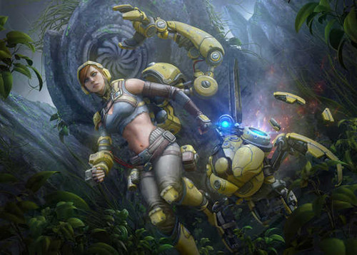Jual Poster Girl Paragon Robot Woman Video Game Paragon 949817APC Jual Poster Girl Paragon Robot Woman Video Game Paragon 949817APC