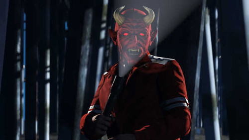 Jual Poster GTA 5 Demons Halloween Horns Lantern 1ZM0800