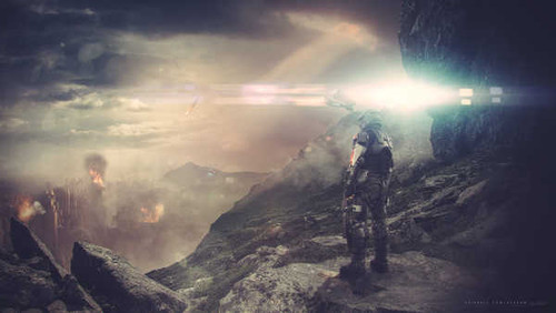 Jual Poster halo 5 guardians 7860WPS