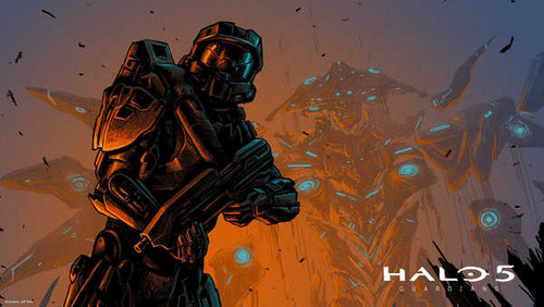Jual Poster halo 5 guardians master chief artwork 12032WPS
