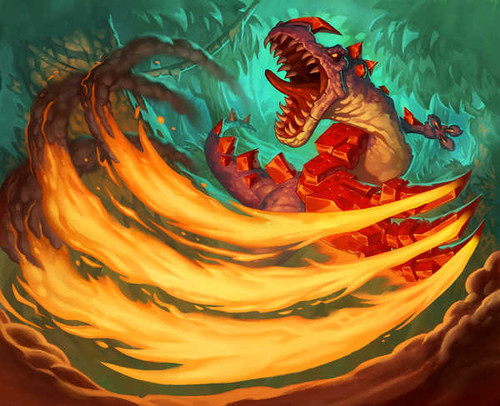 Jual Poster Hearthstone Heroes of Warcraft Dinosaurs Flaming 1ZM0881