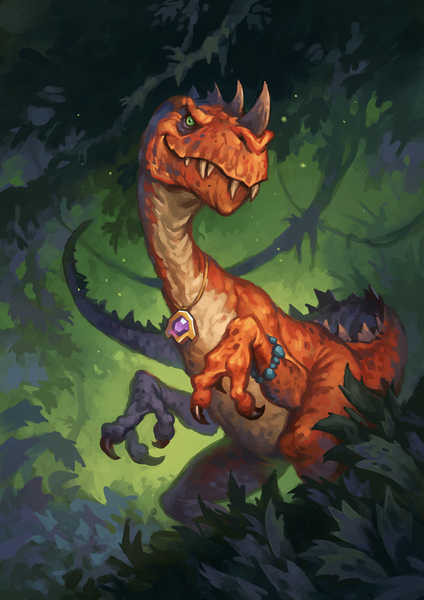Jual Poster Hearthstone Heroes of Warcraft Dinosaurs Raptor 1ZM0898