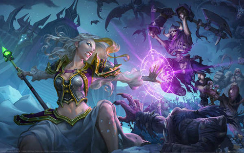 Jual Poster hearthstone heroes of warcraft knights of the frozen throne 01 GWP1434