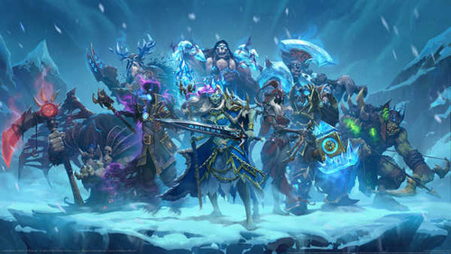 Jual Poster hearthstone heroes of warcraft knights of the frozen throne 02 GWP3886