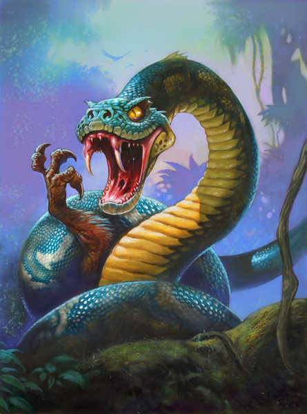 Jual Poster Hearthstone Heroes of Warcraft Snakes Canine tooth 1ZM0923