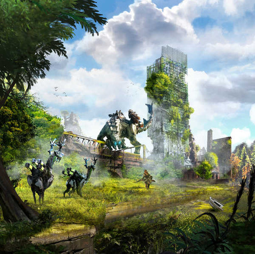 Jual Poster Horizon Zero Dawn Warriors Robot 1ZM1028