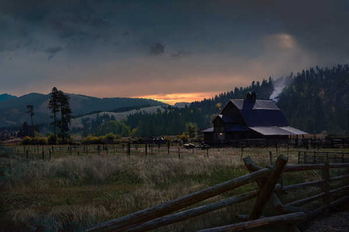 Jual Poster Houses Evening Fields Far Cry 5 Fence 1ZM1039