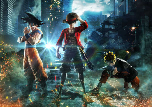 Jual Poster jump force e3 2018 goku naruto luffy 14379WPS