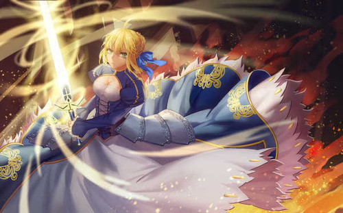 Poster Saber (Fate Series) Fate Series Fate Stay Night APC012