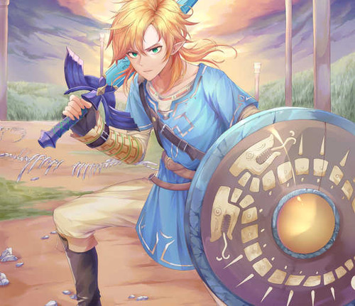 Jual Poster Link Zelda The Legend of Zelda Breath of the Wild 995099APC