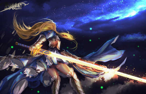 Poster Saber (Fate Series) Fate Series Fate Stay Night APC013