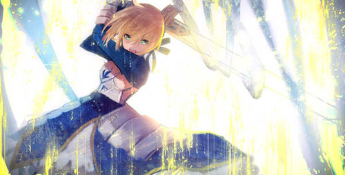Poster Saber (Fate Series) Fate Series Fate Stay Night APC022