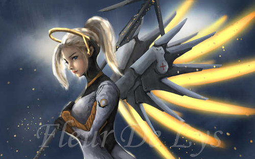Jual Poster Mercy (Overwatch) Video Game Overwatch 1009789APC