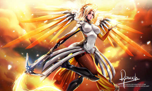 Jual Poster Mercy (Overwatch) Video Game Overwatch 724283APC