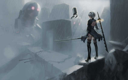 Jual Poster nier automata fan art 9500WPS