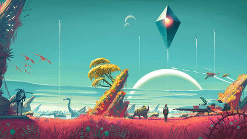 Jual Poster no man 039 s sky no mans sky playstation 4 2566WPS