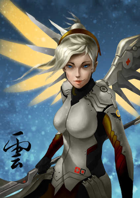 Jual Poster Overwatch Angels Mercy 1ZM1400