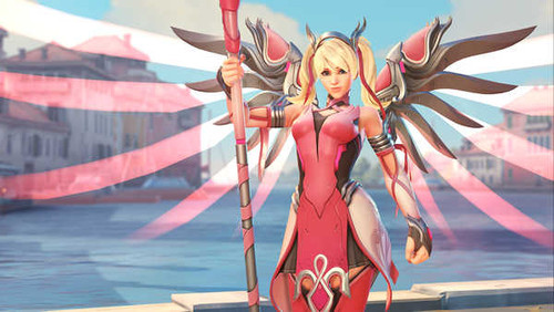 Jual Poster pink mercy overwatch 13906WPS