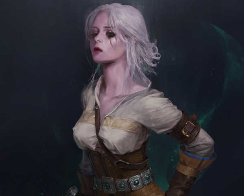 Jual Poster The Witcher 3 Wild Hunt Cirilla Ciri Blonde girl 1ZM1820