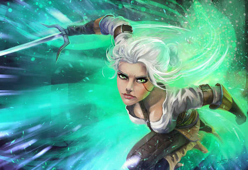 Jual Poster The Witcher 3 Wild Hunt Warriors Cirilla Blonde 1ZM1876