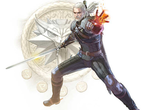 Jual Poster The Witcher Geralt of Rivia Magic SoulCalibur VI 1ZM1899