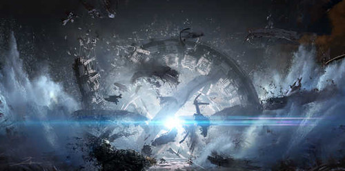 Jual Poster titanfall 2 explosion concept art 3270WPS