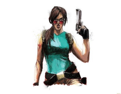 Jual Poster Tomb Raider Pistols Lara 1ZM2049 Jual Poster Tomb Raider Pistols Lara 1ZM2049