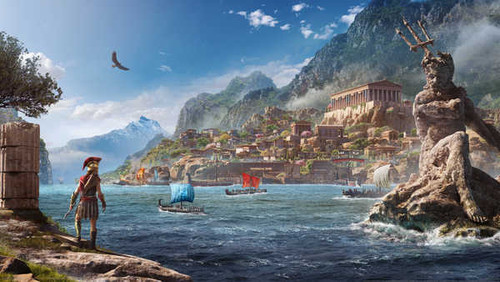 Jual Poster wallpaper assassins creed odyssey 02 5120x2880 GWP 007