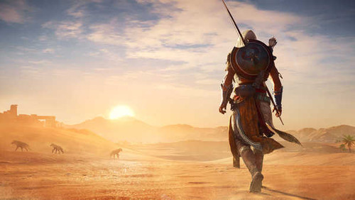 Jual Poster Warriors Desert Sunrises and sunsets Assassin's 1ZM2254