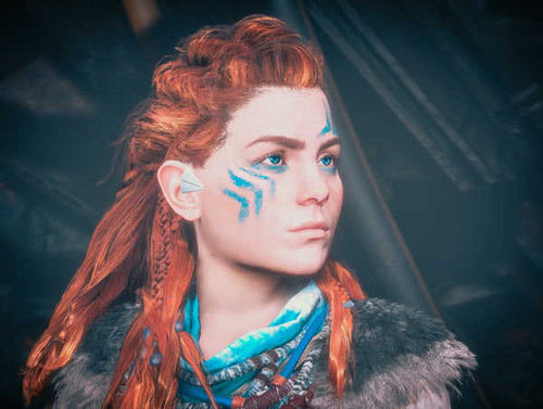 Jual Poster Warriors Horizon Zero Dawn Aloy Redhead girl Face 1ZM2298 Jual Poster Warriors Horizon Zero Dawn Aloy Redhead girl Face 1ZM2298