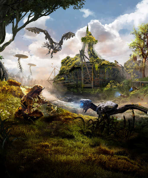 Jual Poster Warriors Horizon Zero Dawn Robot 1ZM2301 Jual Poster Warriors Horizon Zero Dawn Robot 1ZM2301