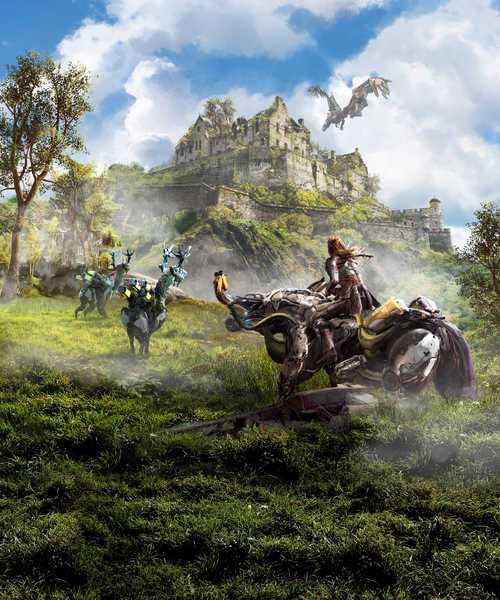 Jual Poster Warriors Horizon Zero Dawn Robot 1ZM2302 Jual Poster Warriors Horizon Zero Dawn Robot 1ZM2302